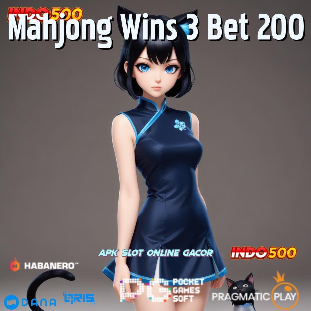 Mahjong Wins 3 Bet 200